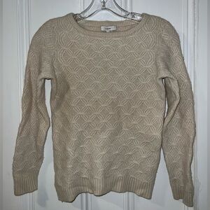 Vince women’s wool Cable knit sweater - cream